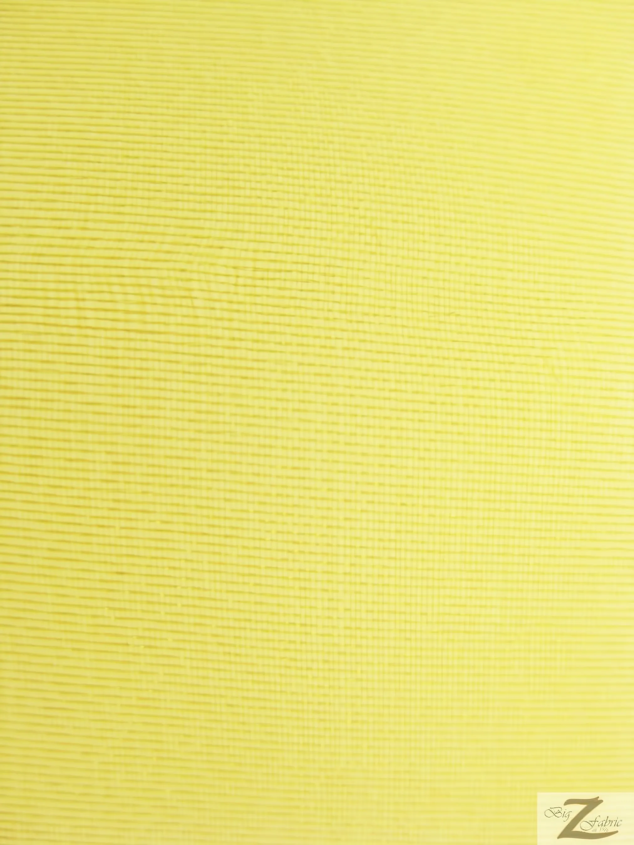 Solid Crystal Organza Fabric - 50 Yard Bolt - Yellow