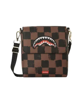 Sprayground Sharks In Paris Painted Messenger Sling Bag