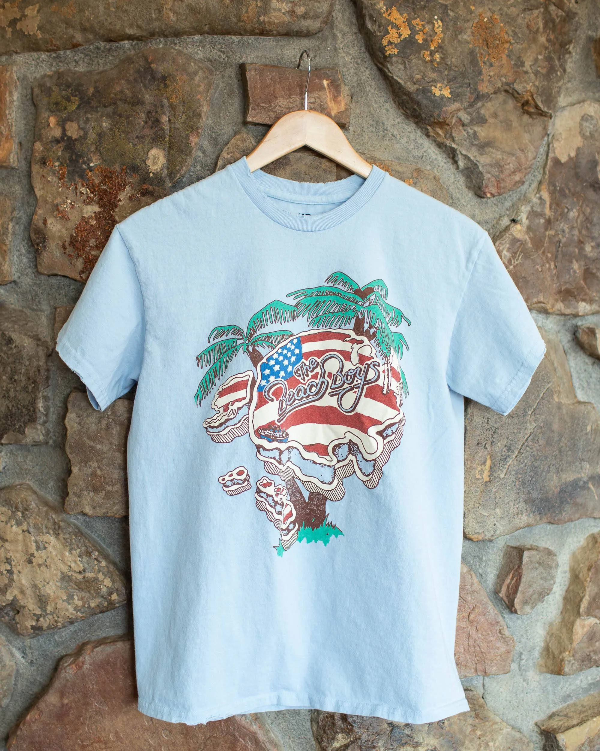 The Beach Boys USA Tour Blue Thrifted Tee