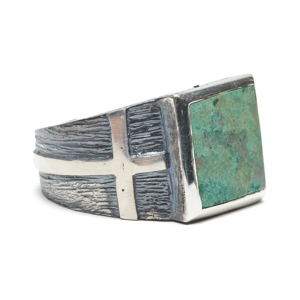 Turquoise Cross Ring