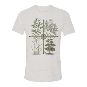 Unisex Sacred Plants Heather T-Shirt - Beige