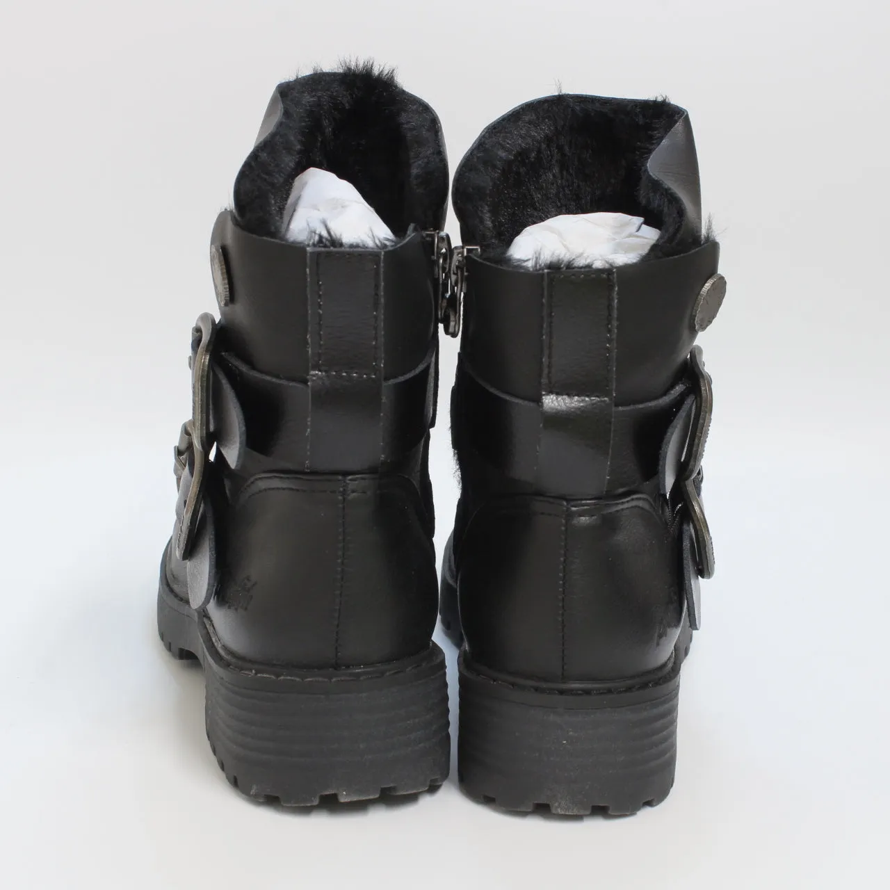 Womens Blowfish Malibu Royal Shr Buckle Boots Black