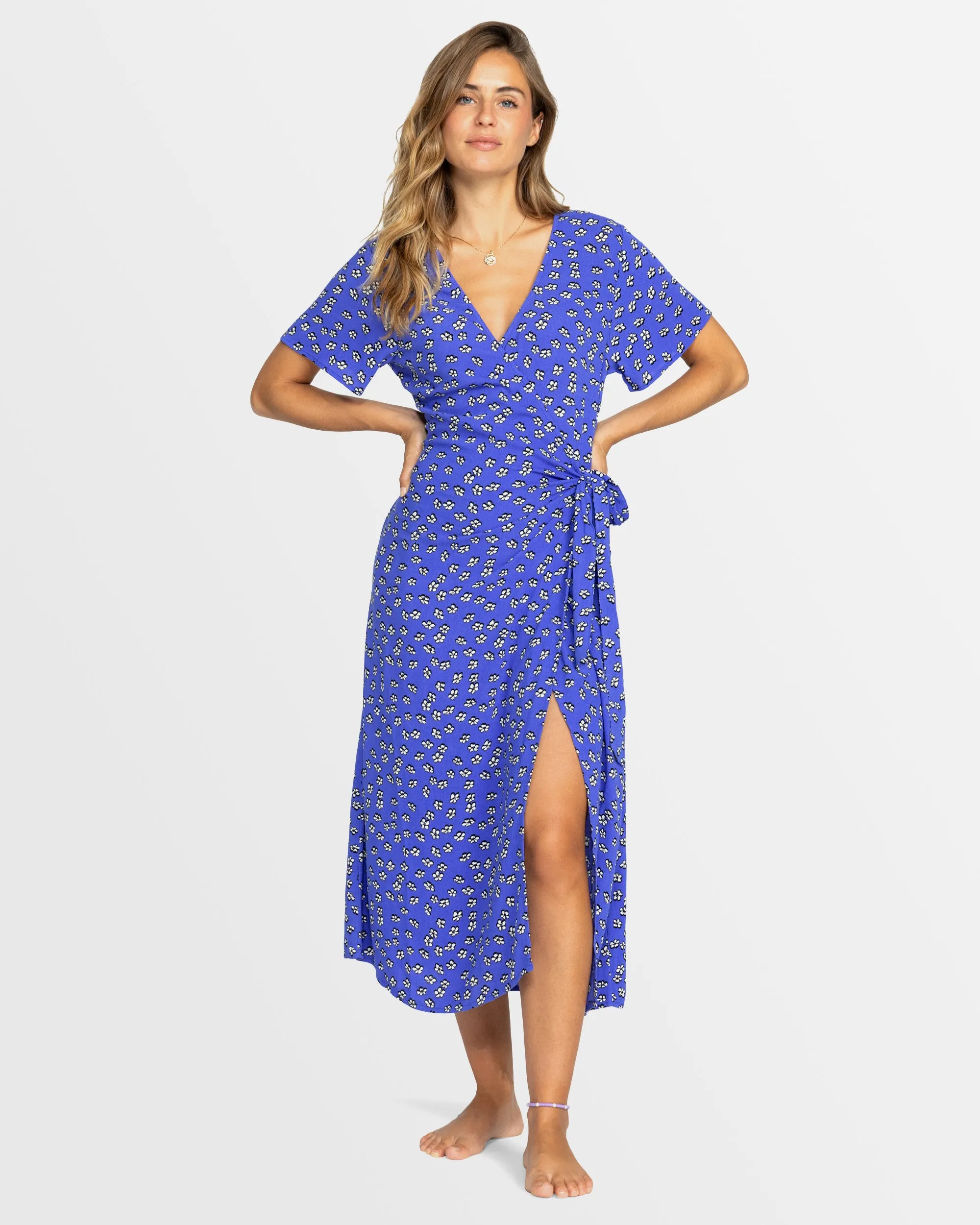 Womens Indigo Sand Midi Dress