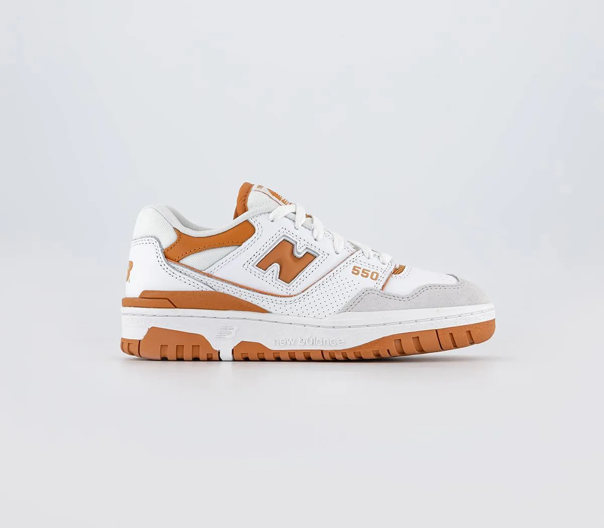 Womens New Balance Bb550 White Orange Grey Uk Size 4