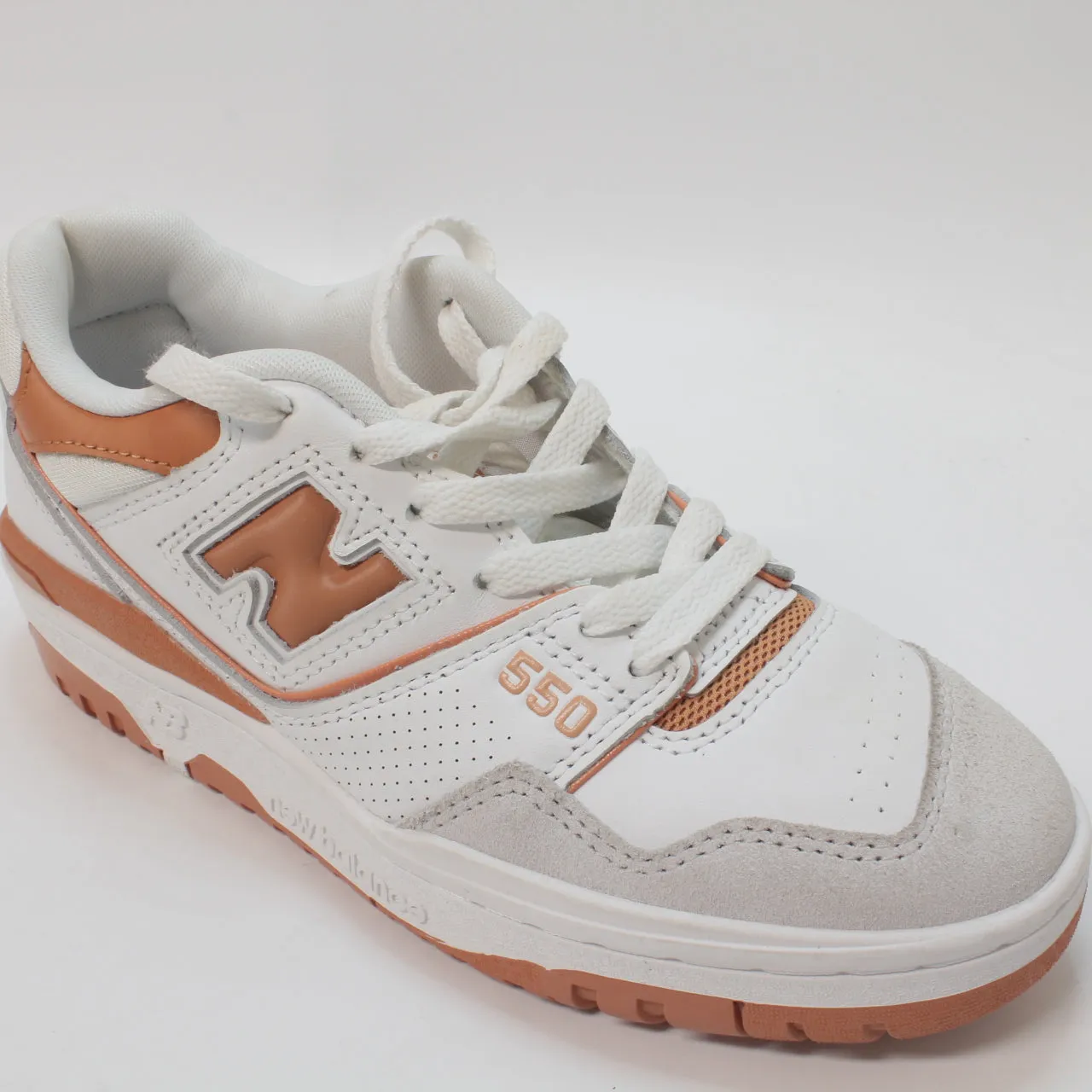 Womens New Balance Bb550 White Orange Grey Uk Size 4