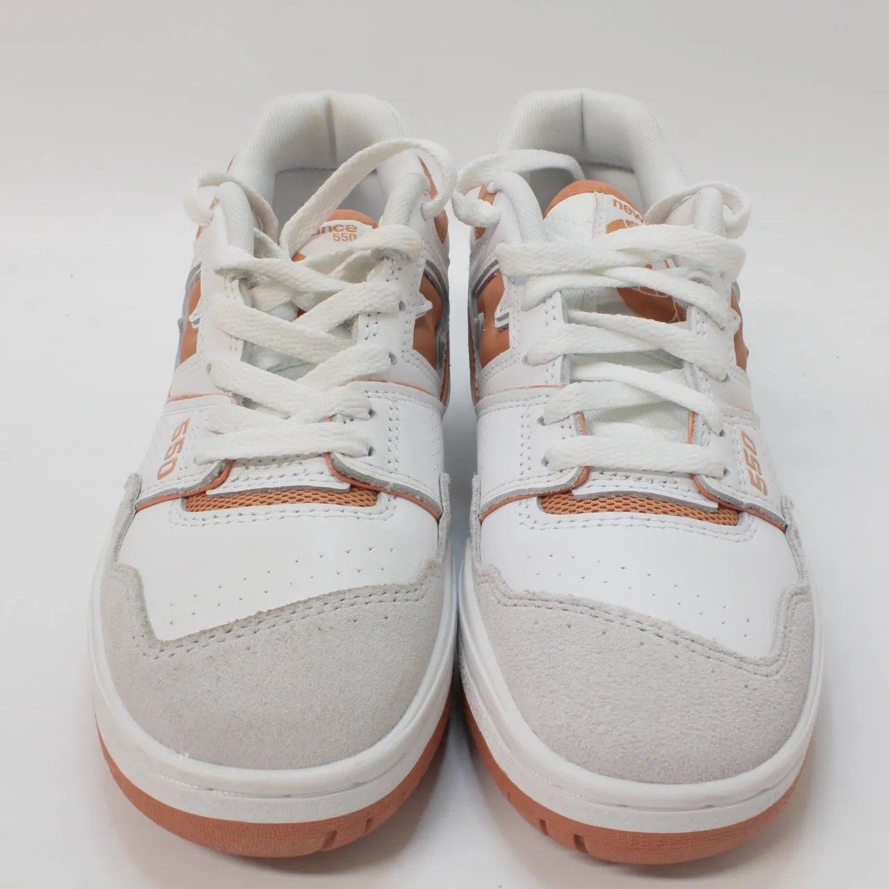 Womens New Balance Bb550 White Orange Grey Uk Size 4