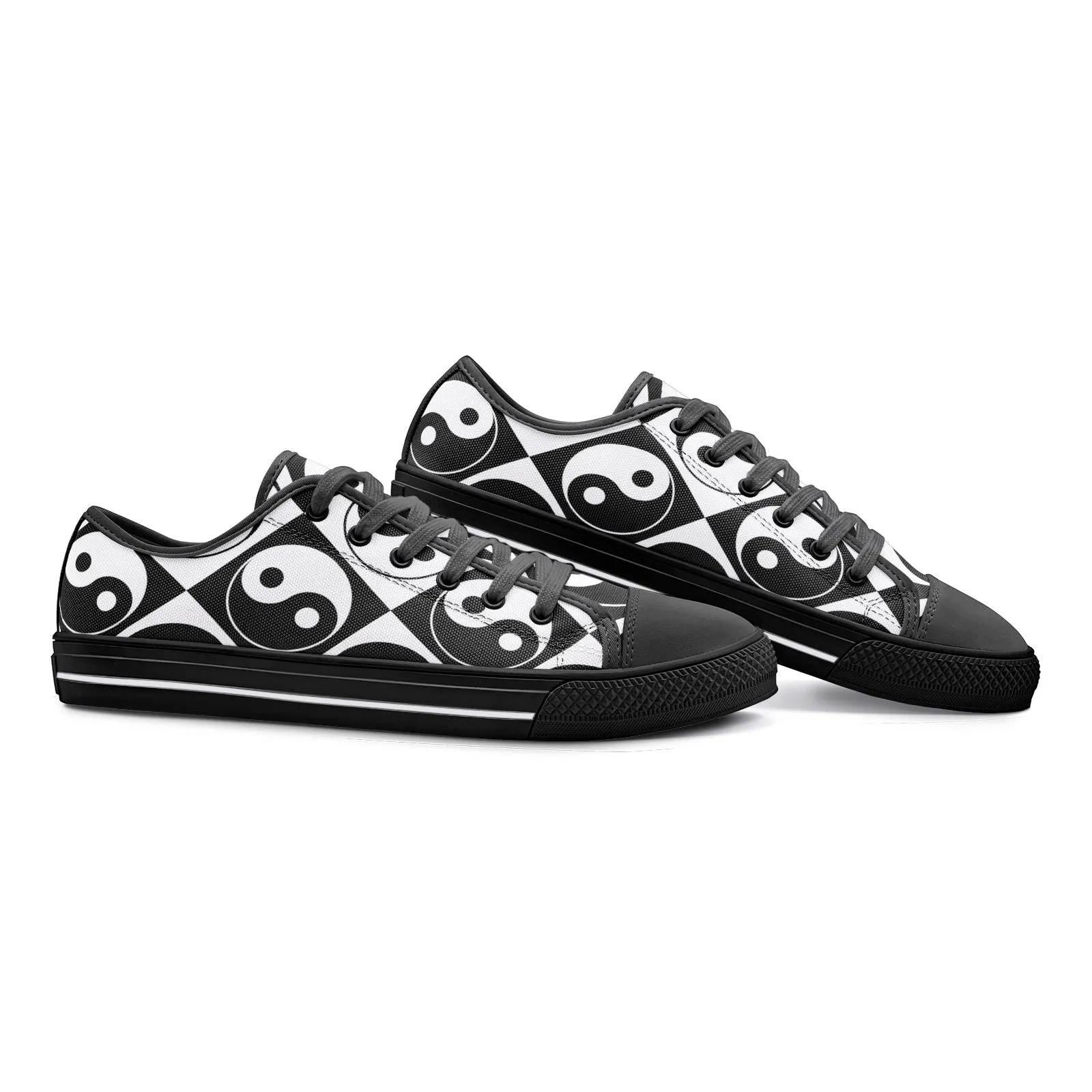 Yin and Yang Unisex Low Top Canvas Shoes