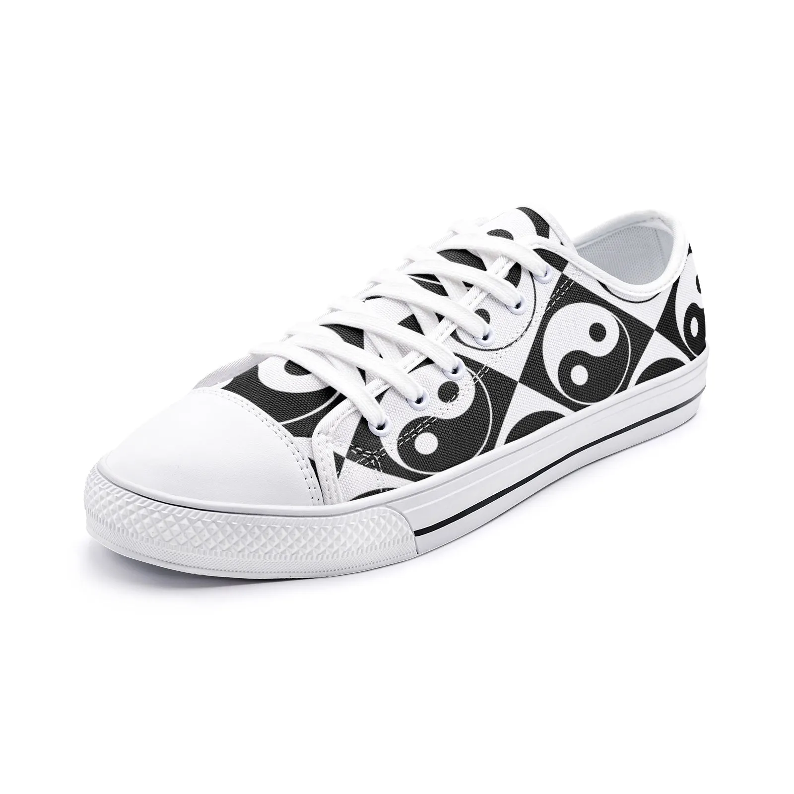 Yin and Yang Unisex Low Top Canvas Shoes