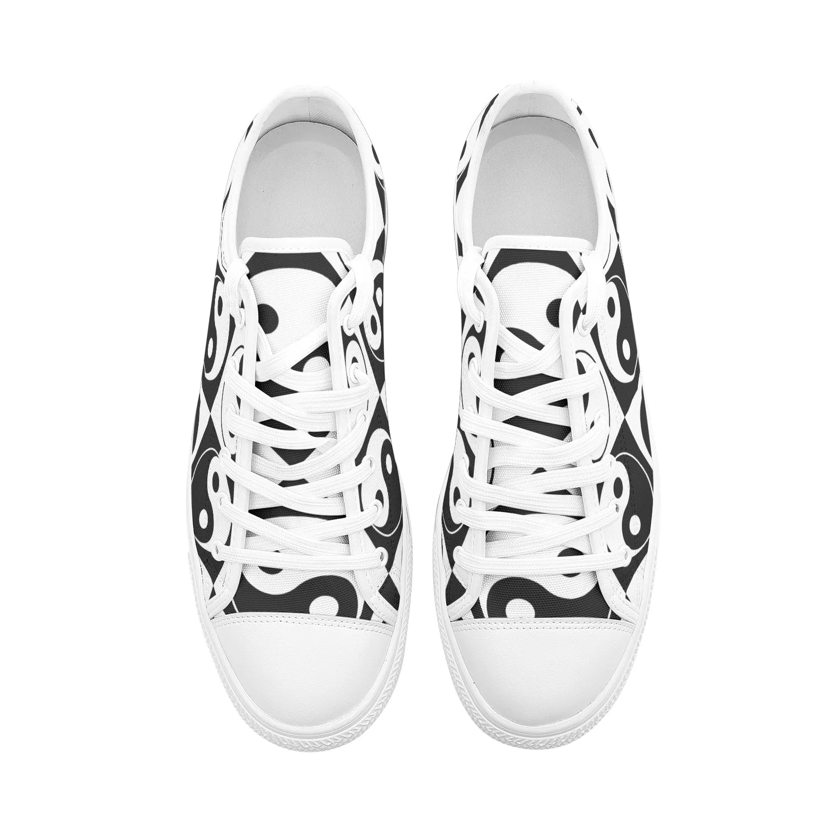 Yin and Yang Unisex Low Top Canvas Shoes