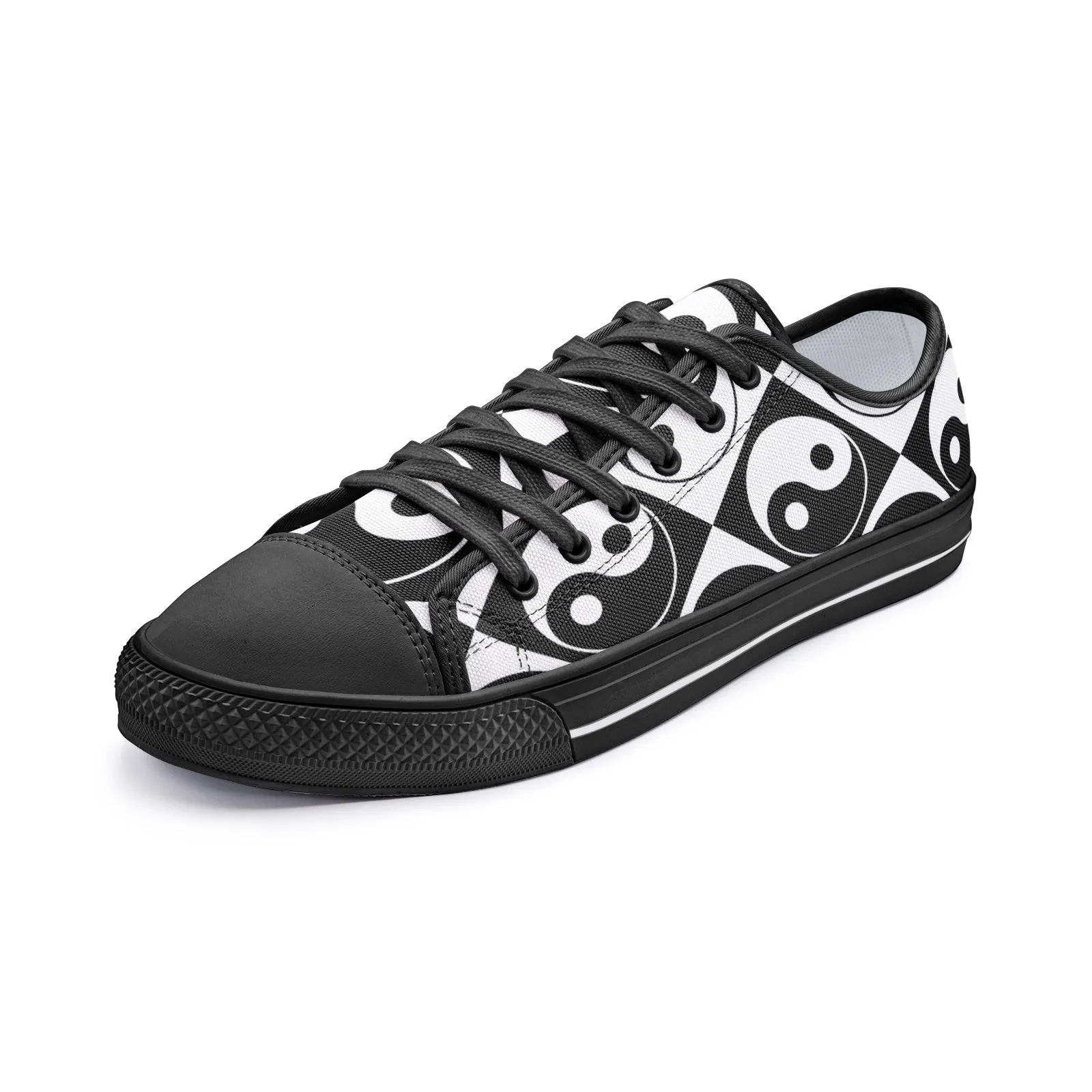 Yin and Yang Unisex Low Top Canvas Shoes